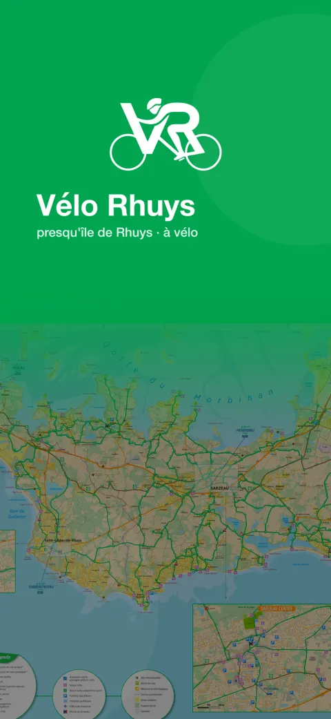 Application Vélo Rhuys sur smartphone